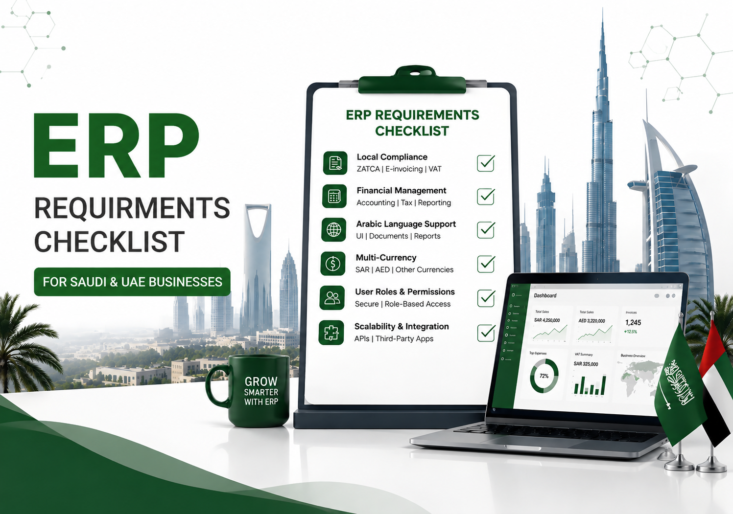 ERP Requirements Checklist for Saudi & UAE Businesses